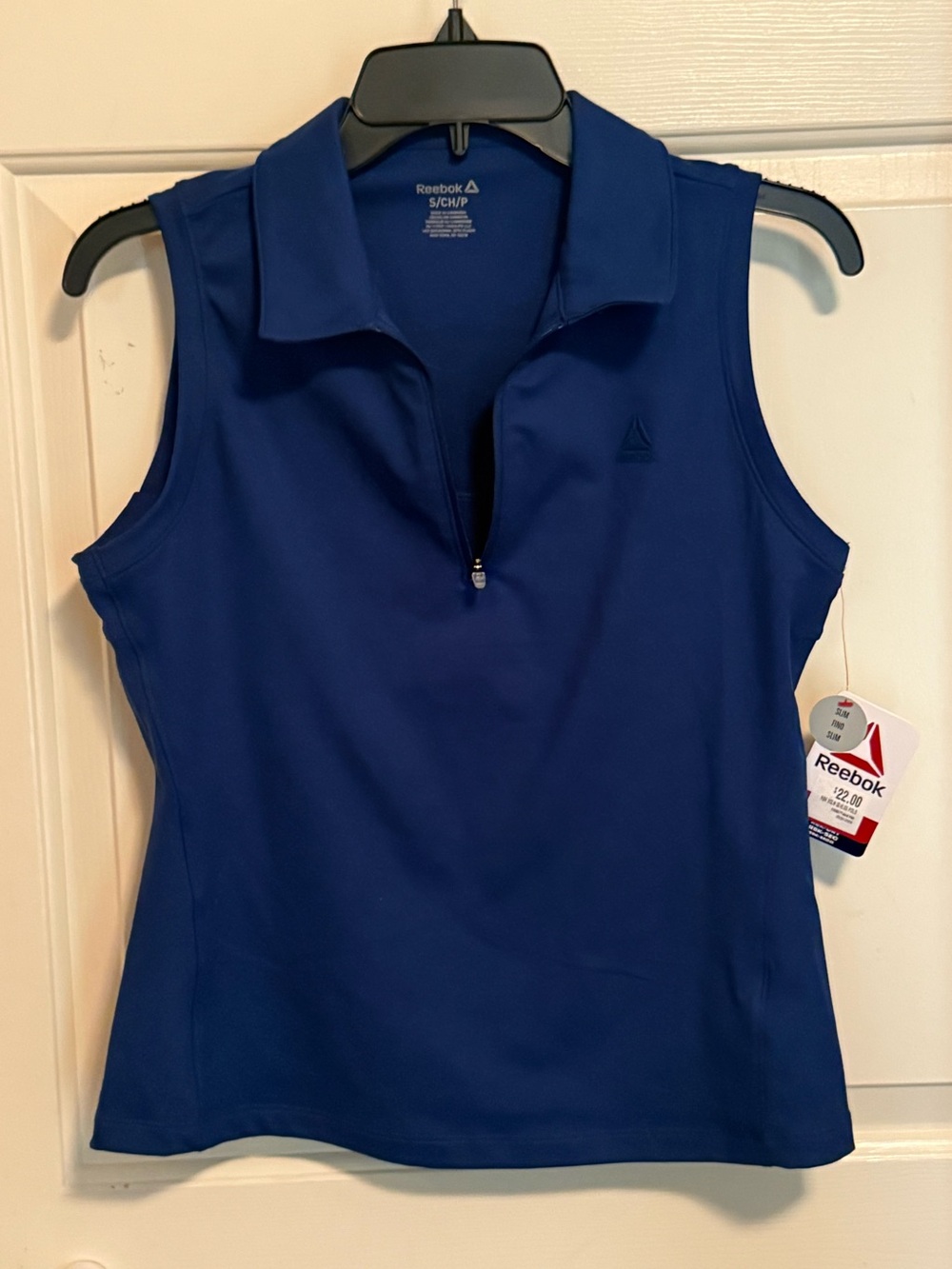 Reebok Women’s Sleeveless Polo Tank Top - Royal Blue